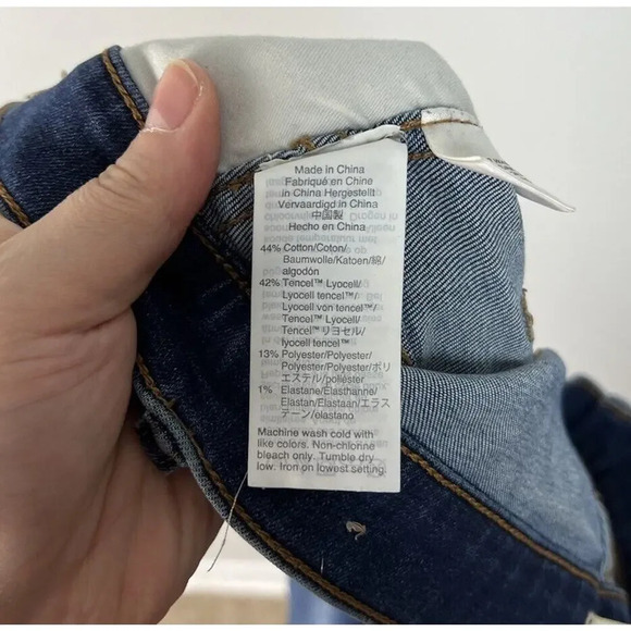 Madewell 10" High-Rise Skinny Jeans in Danny Wash Tencel Denim Edition Size 28 - Picture 5 of 8